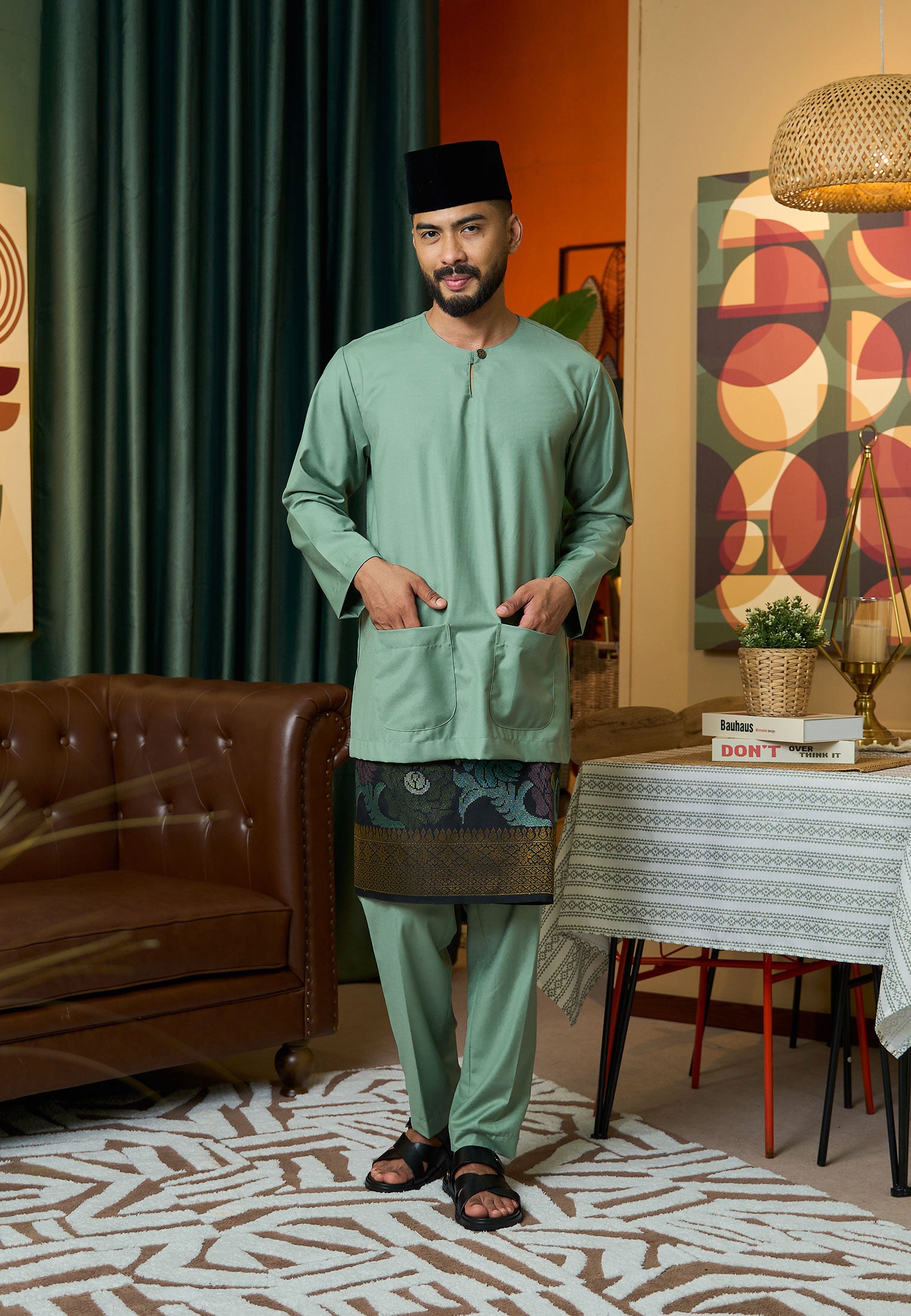 Baju Melayu Teluk Belanga Mark II - Sage Pistachio (Men)