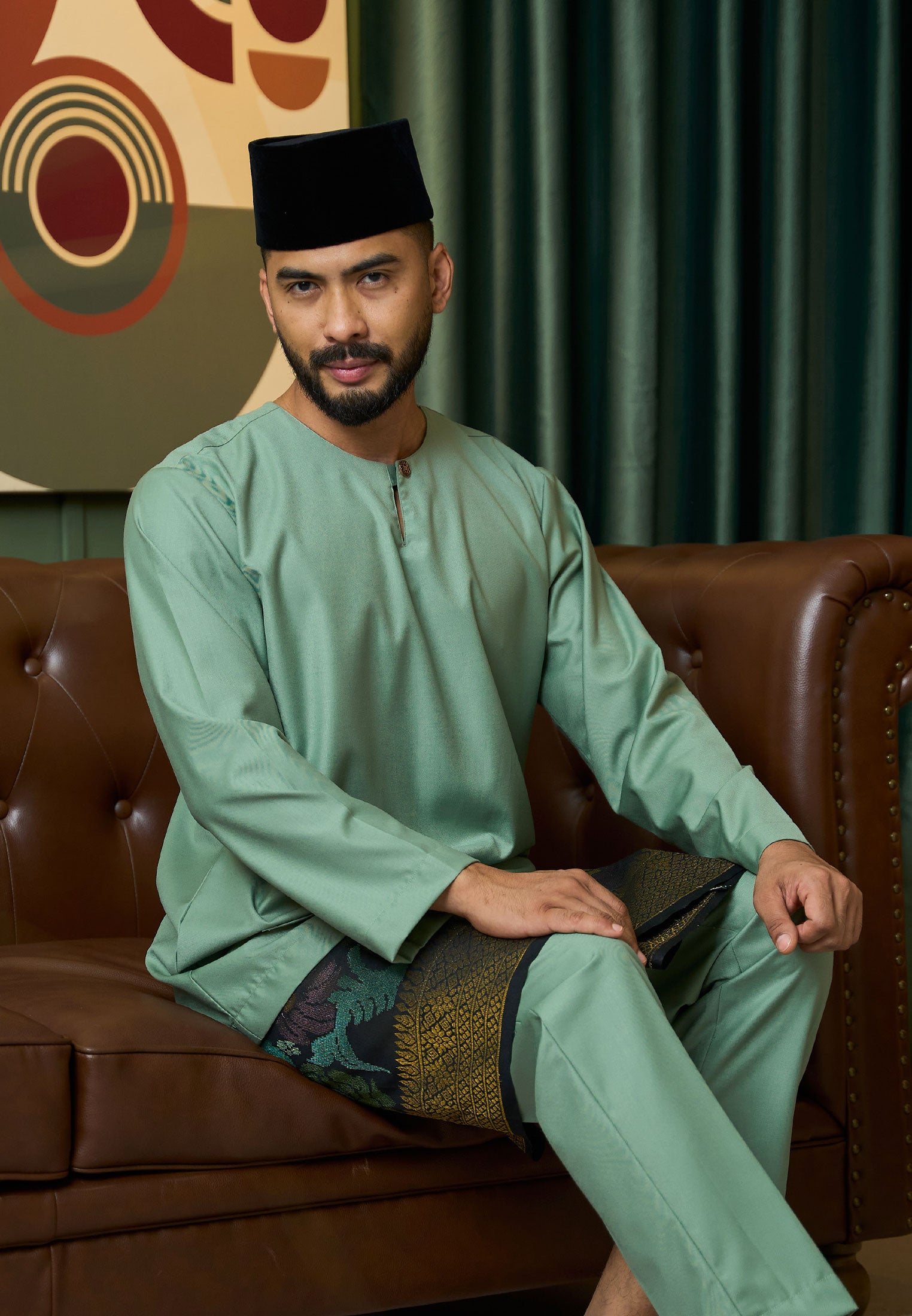 Baju Melayu Teluk Belanga Mark II - Sage Pistachio (Men)