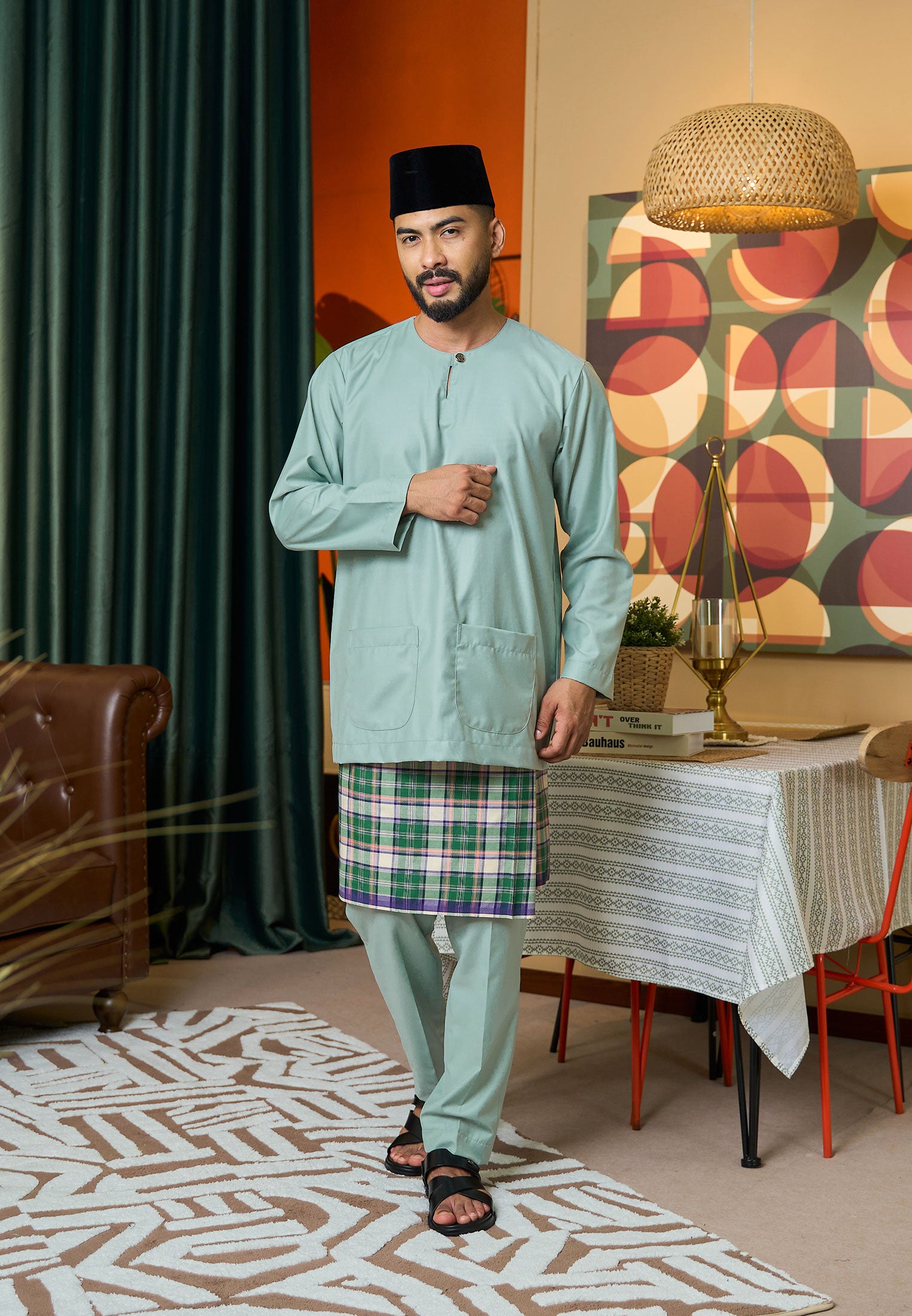 Baju Melayu Teluk Belanga Mark II - Mint Green (Men)