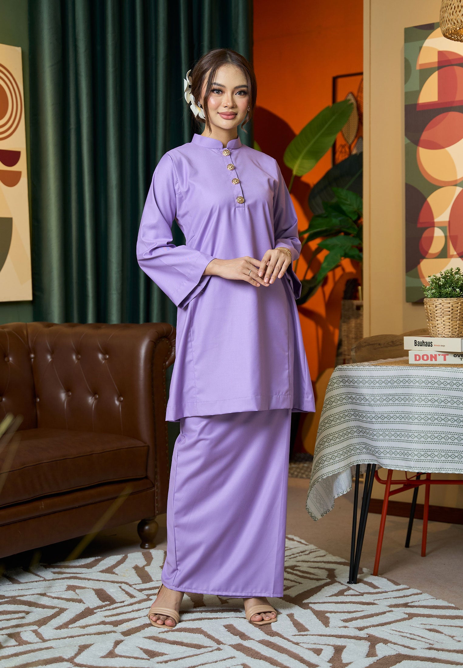 Suri Kurung Klasik V2 Lavender