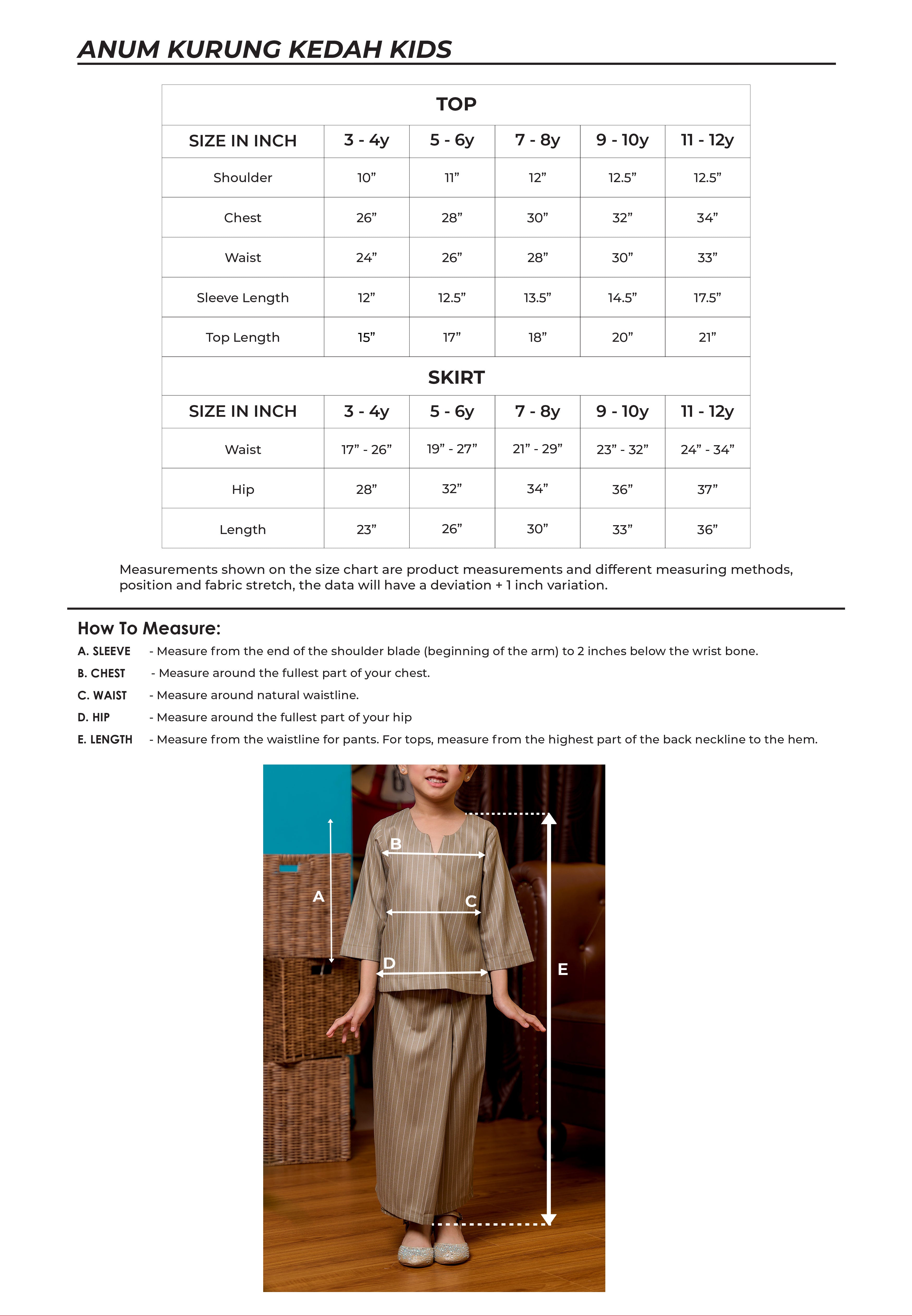 Anum Kids Kurung Kedah