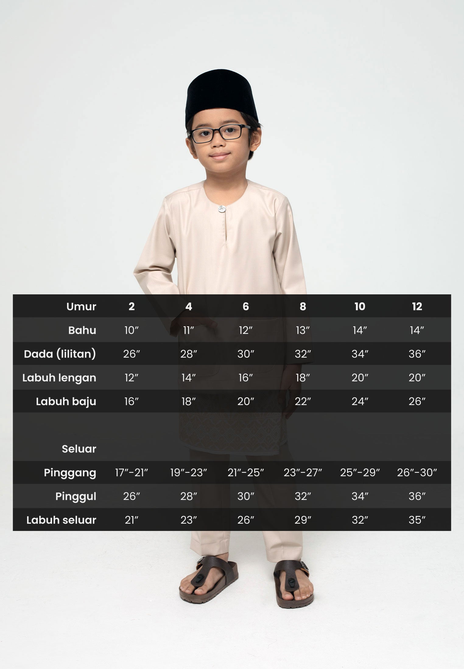 Baju Melayu Teluk Belanga Kids