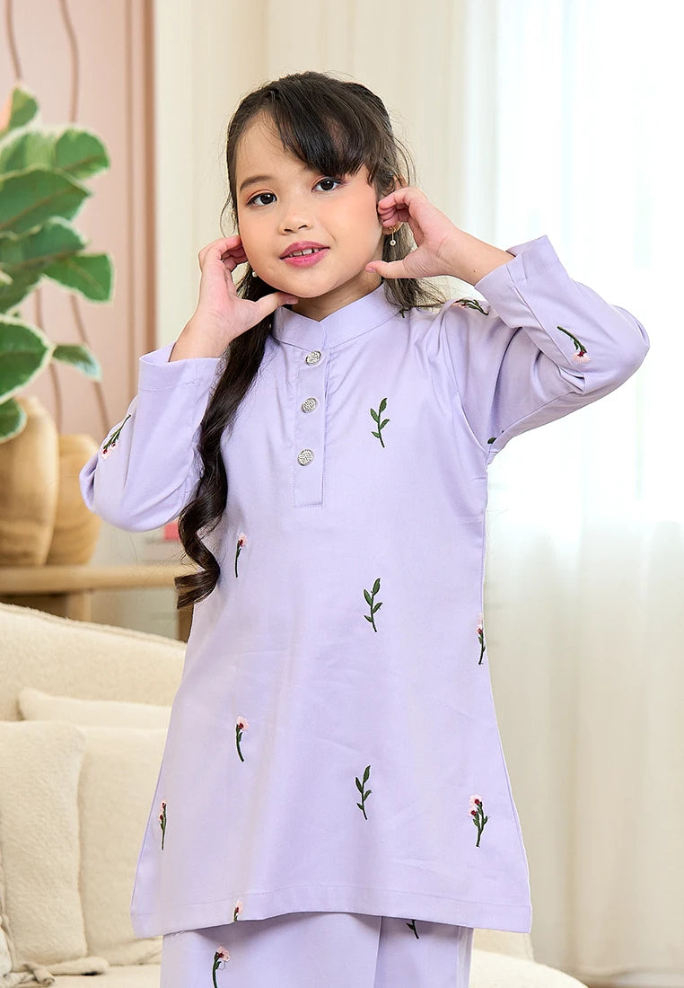 Anggun Kurung Klasik - Lilac (Kids)