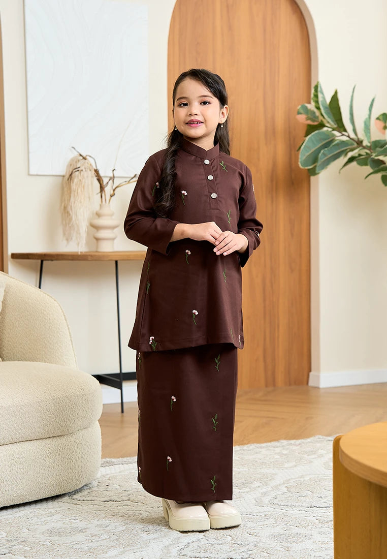Anggun Kurung Klasik - Rich Brown (Kids)