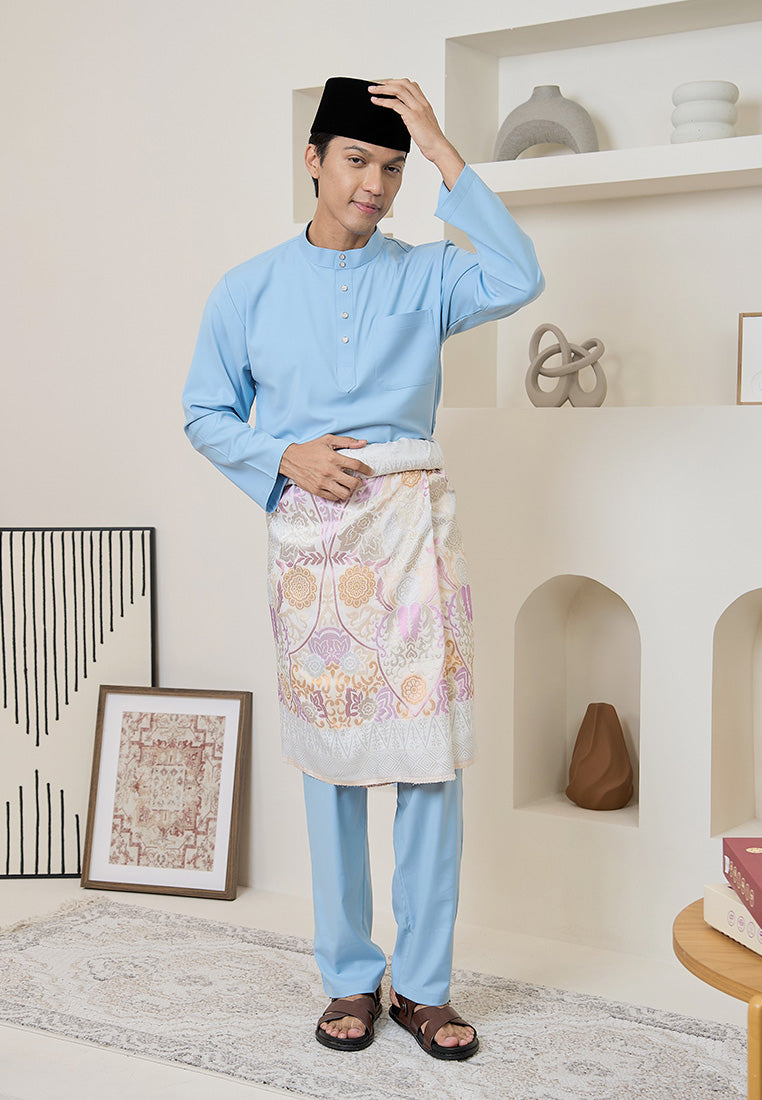 Baju Melayu Cekak Musang Mark III - Baby Blue