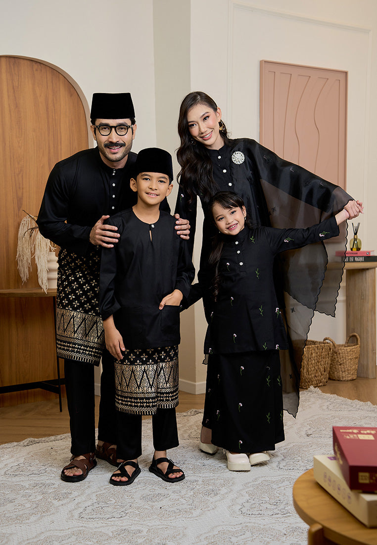 Baju Melayu Cekak Musang Mark III - Black