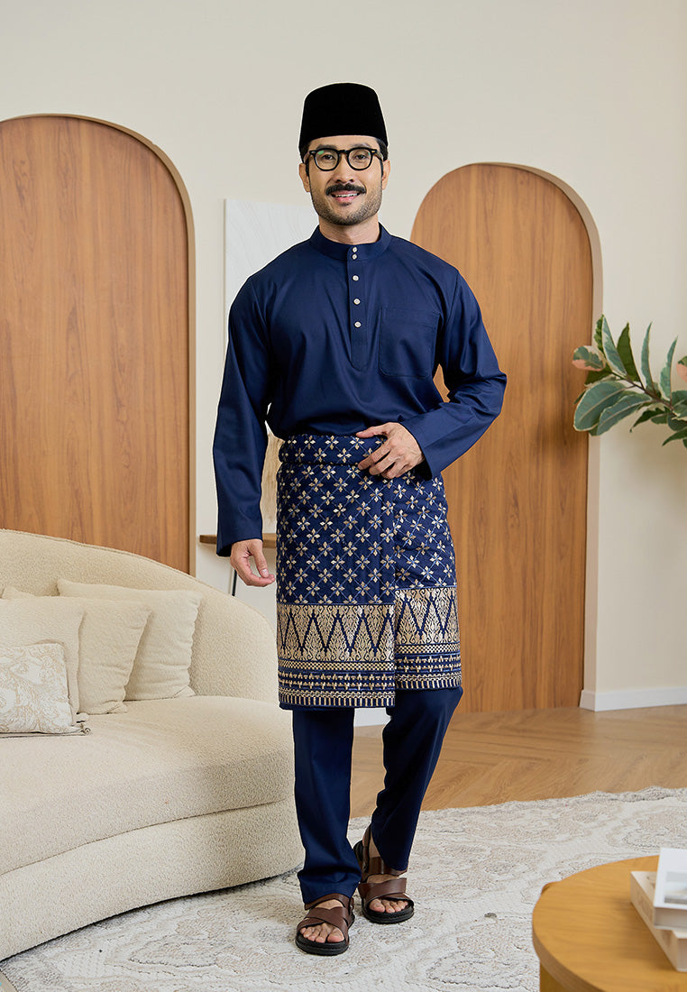 Baju Melayu Cekak Musang Mark III - Dark Blue