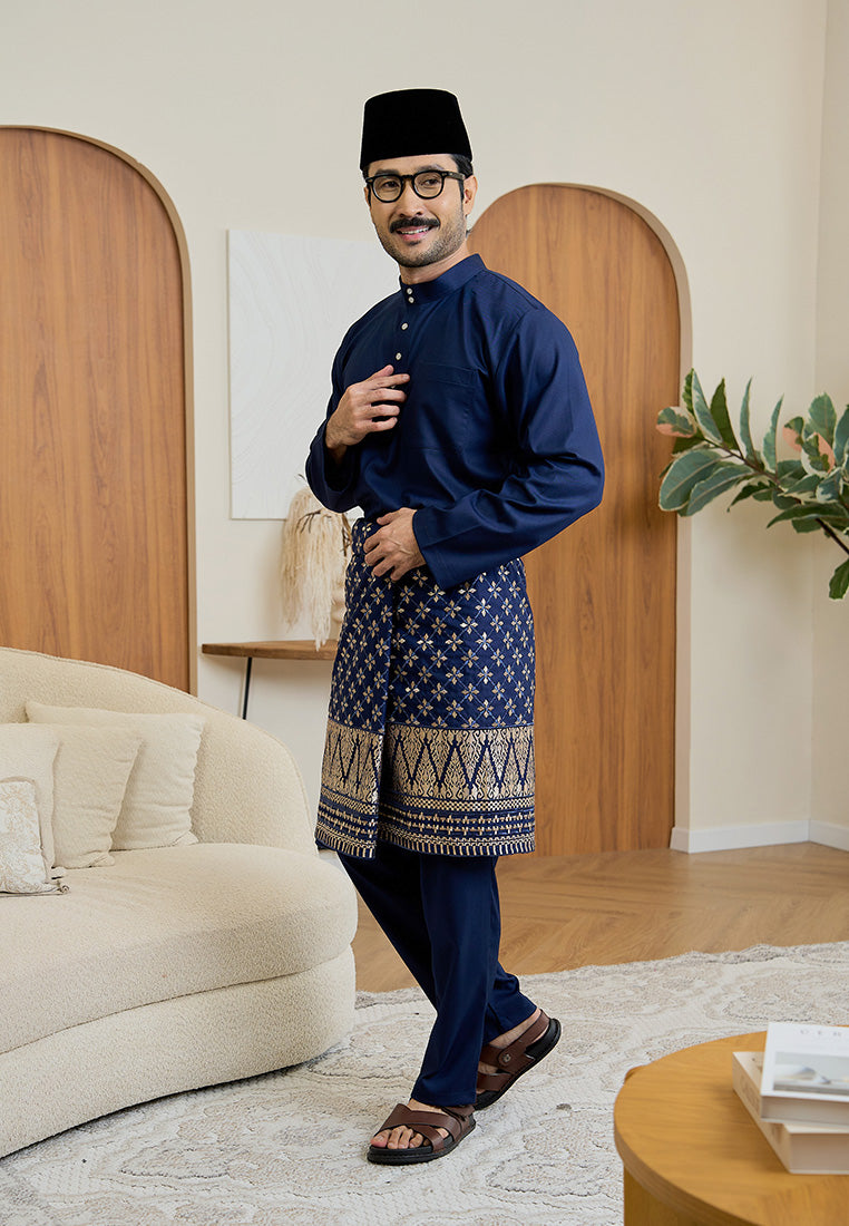 Baju Melayu Cekak Musang Mark III - Dark Blue