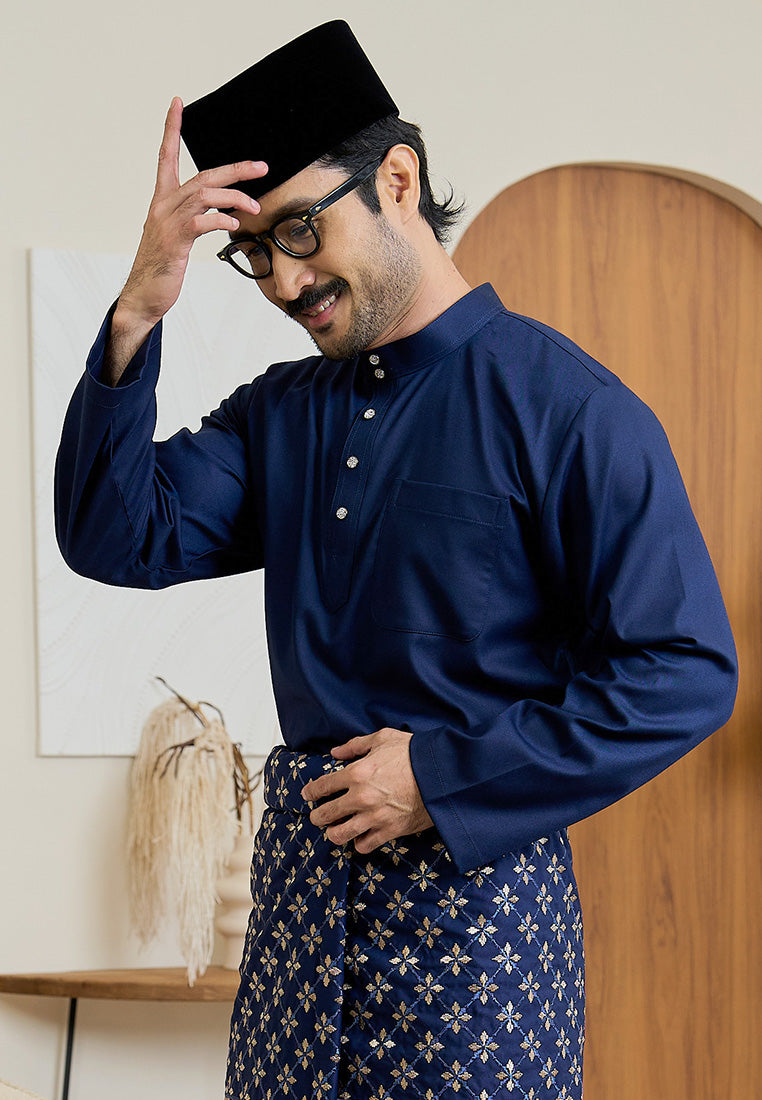 Baju Melayu Cekak Musang Mark III - Dark Blue