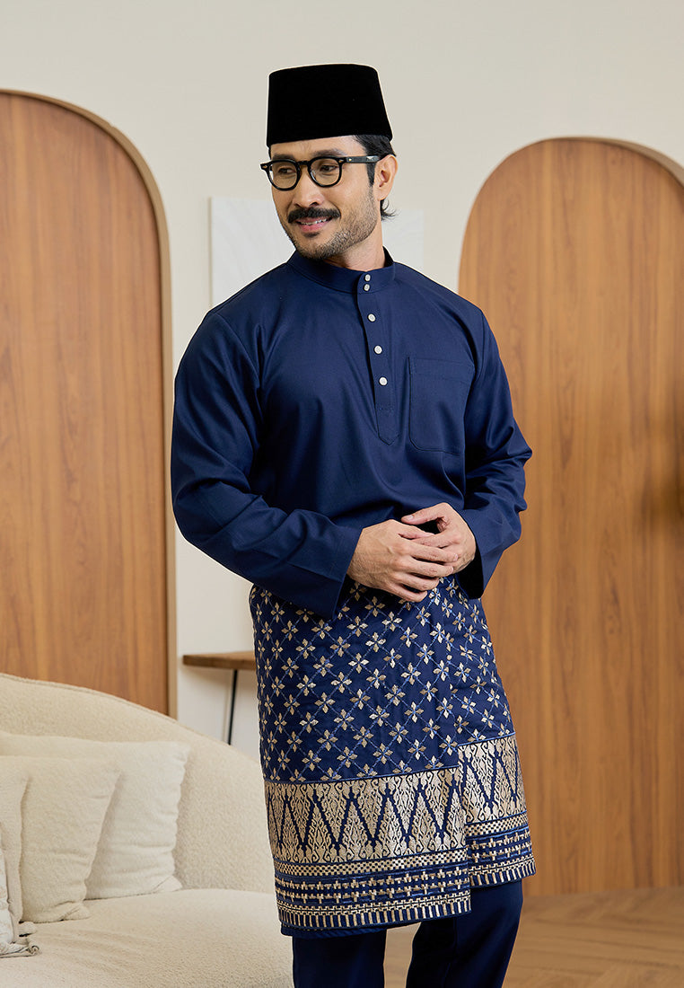 Baju Melayu Cekak Musang Mark III - Dark Blue