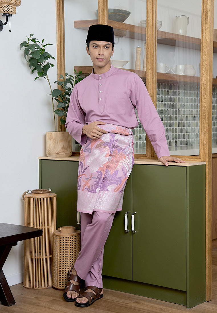 Baju Melayu Cekak Musang Mark III - Dusty Purple