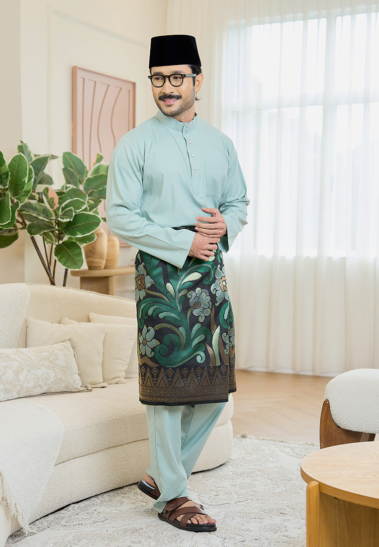 Baju Melayu Cekak Musang Mark III - Mint Green