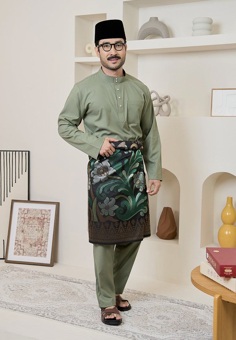 Baju Melayu Cekak Musang Mark III - Sage Green