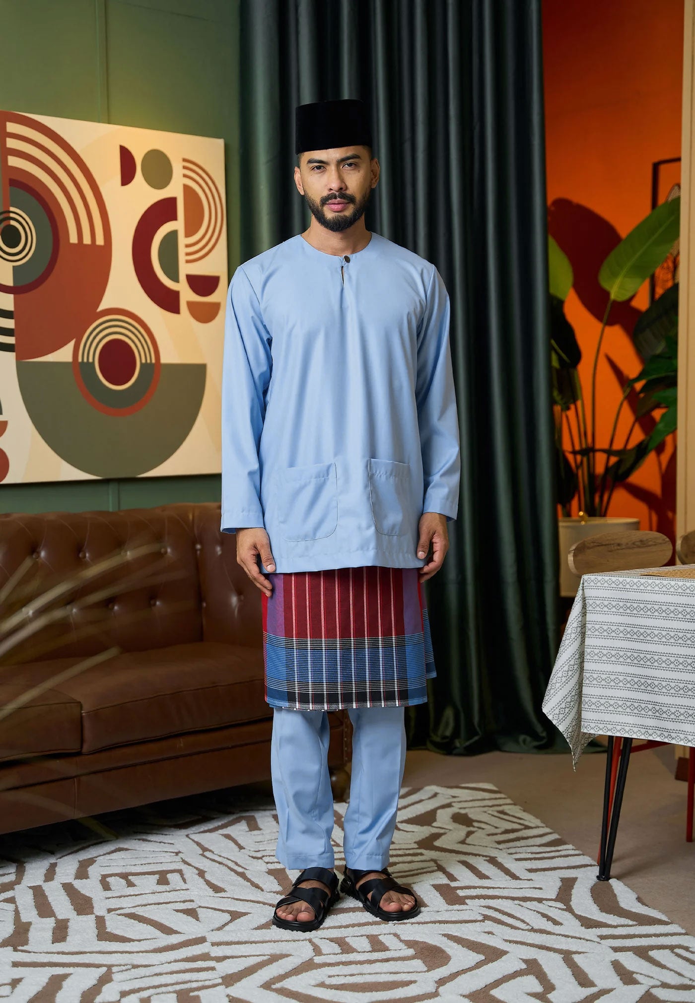 Baju Melayu Teluk Belanga Mark II - Baby Blue (Men)