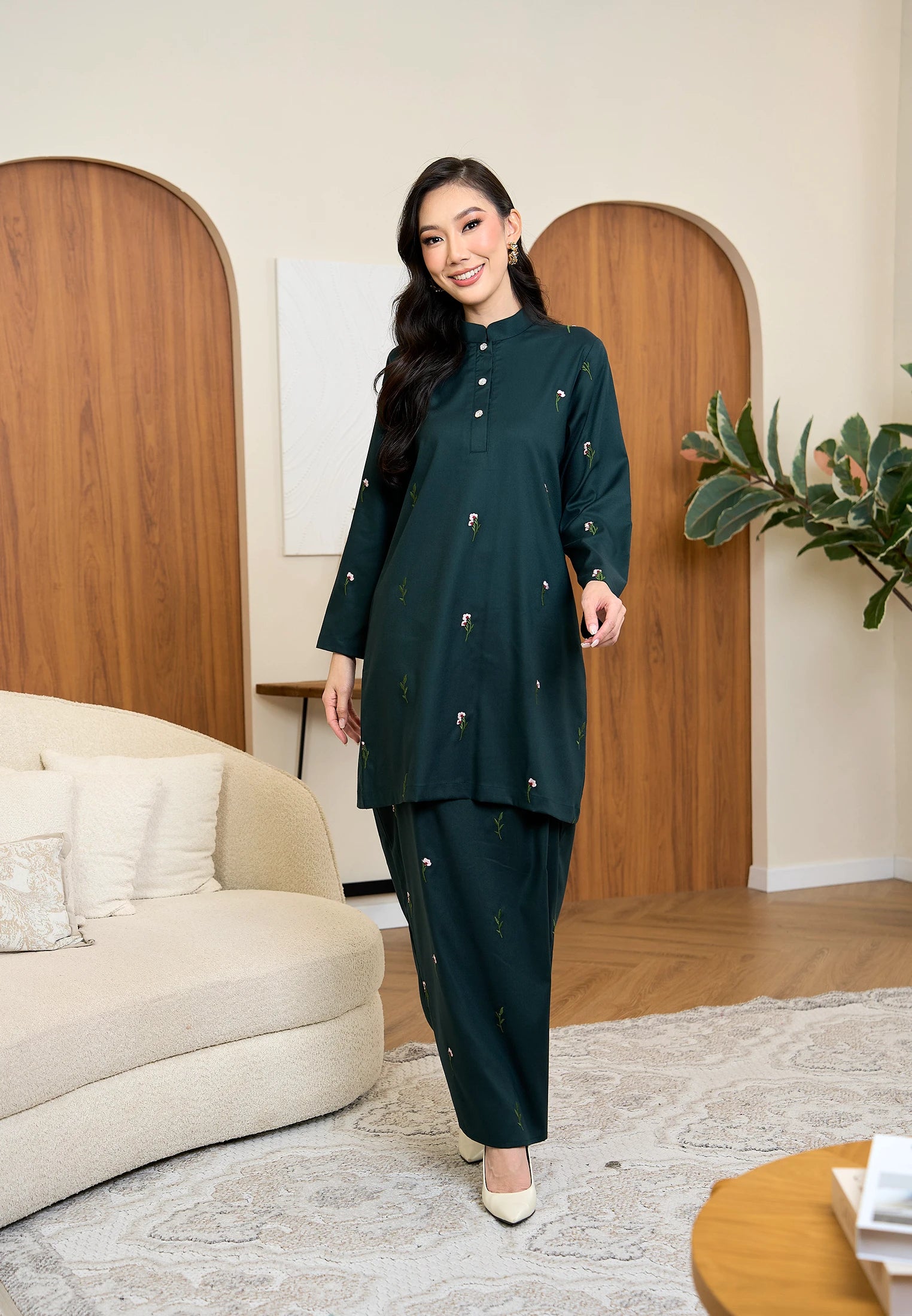 Anggun Kurung Klasik - Emerald Green (Women)