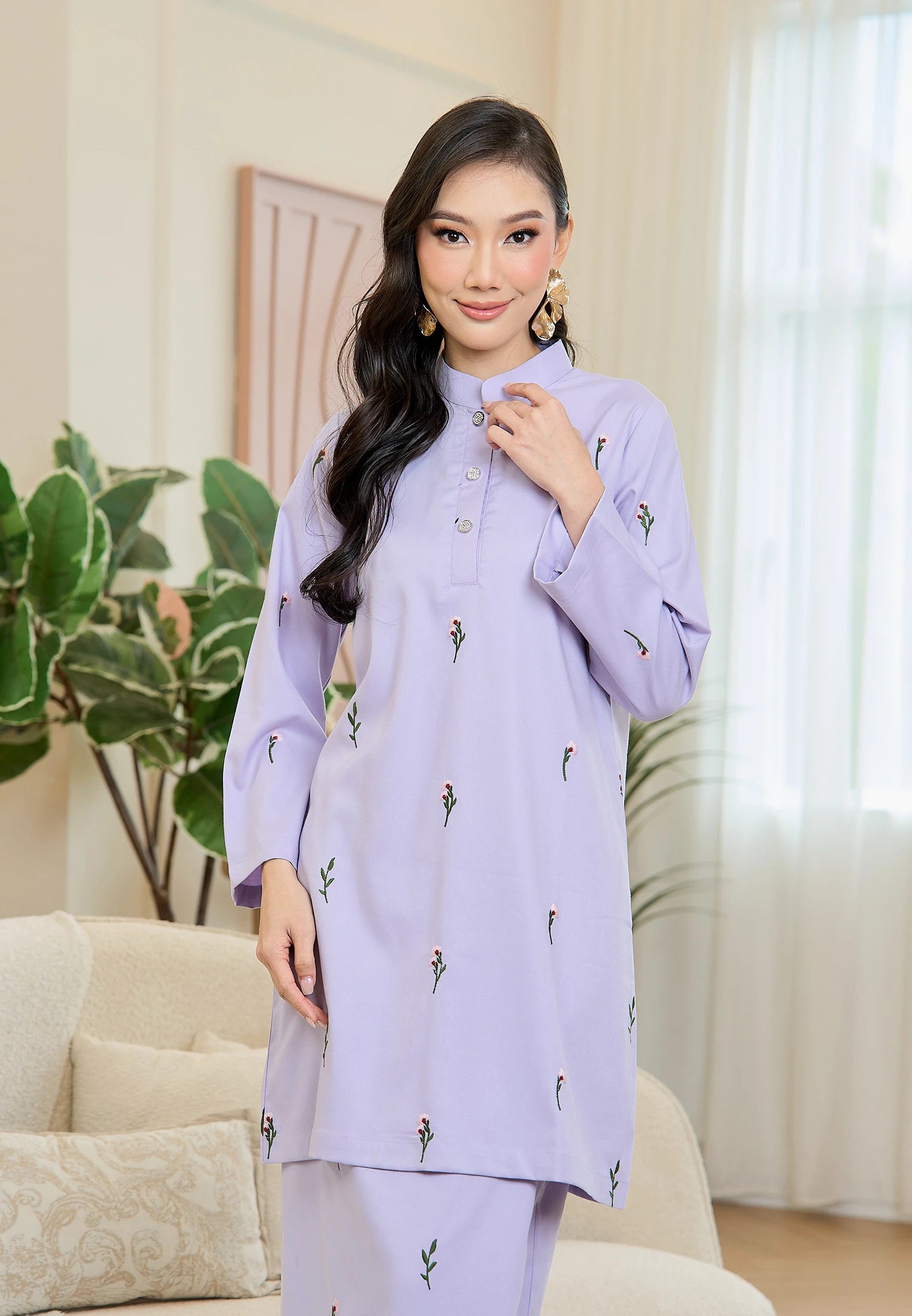 Anggun Kurung Klasik - Lilac (Women)