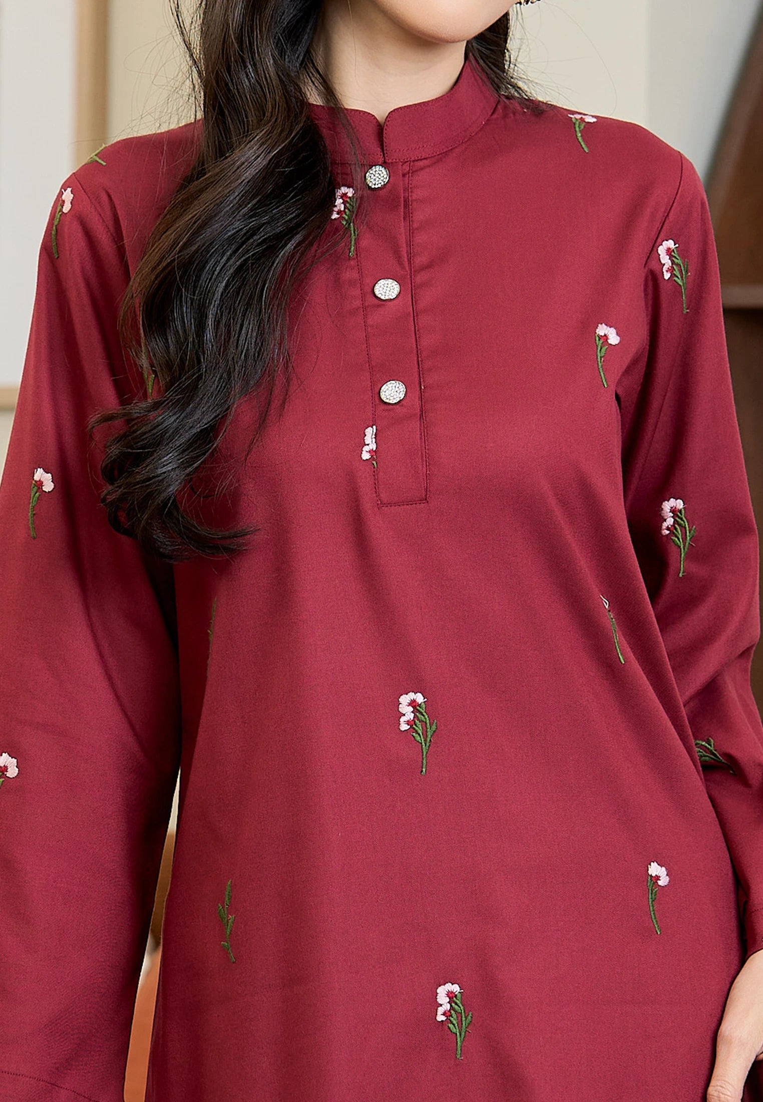 Anggun Kurung Klasik - Maroon (Women)