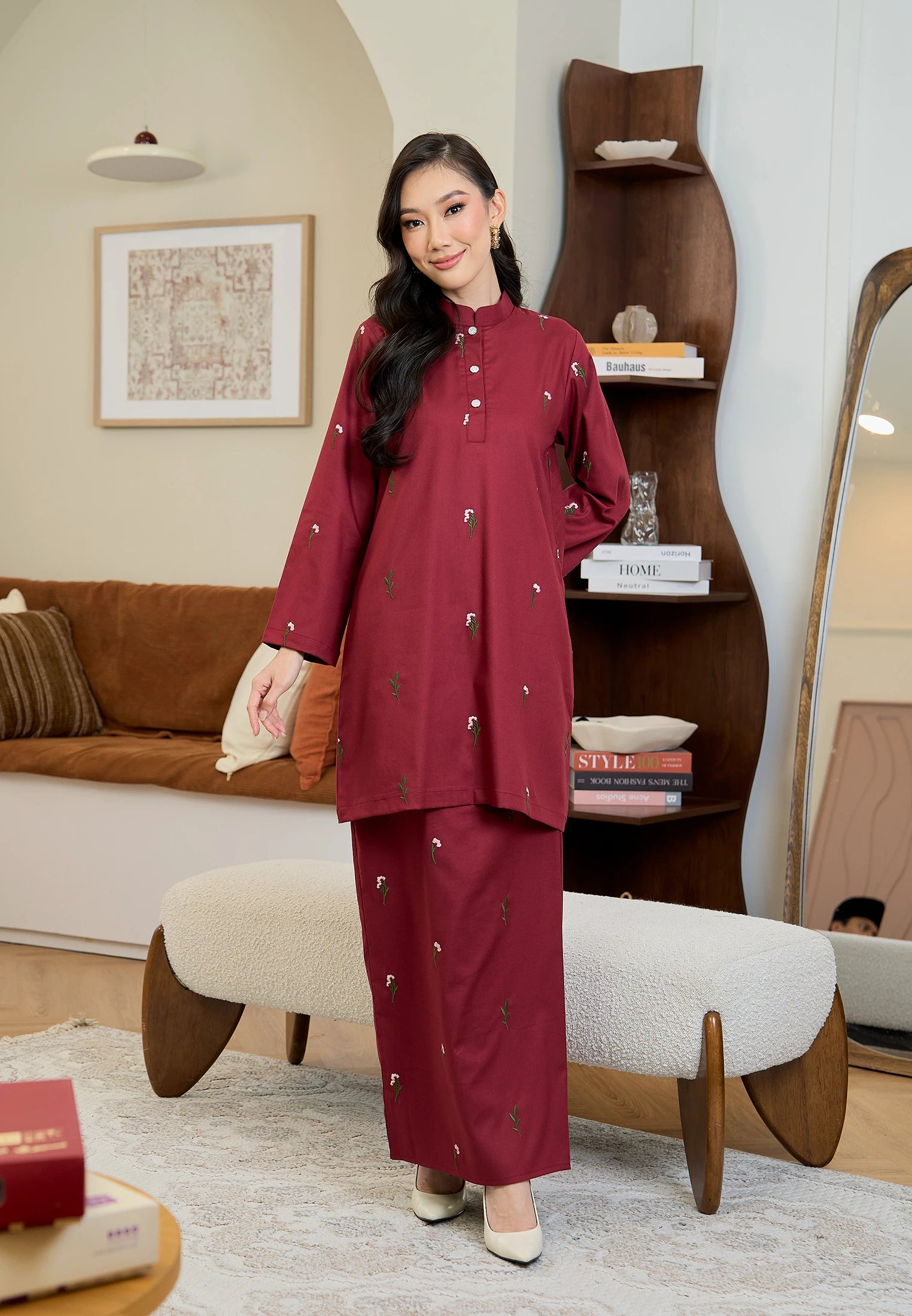 Anggun Kurung Klasik - Maroon (Women)