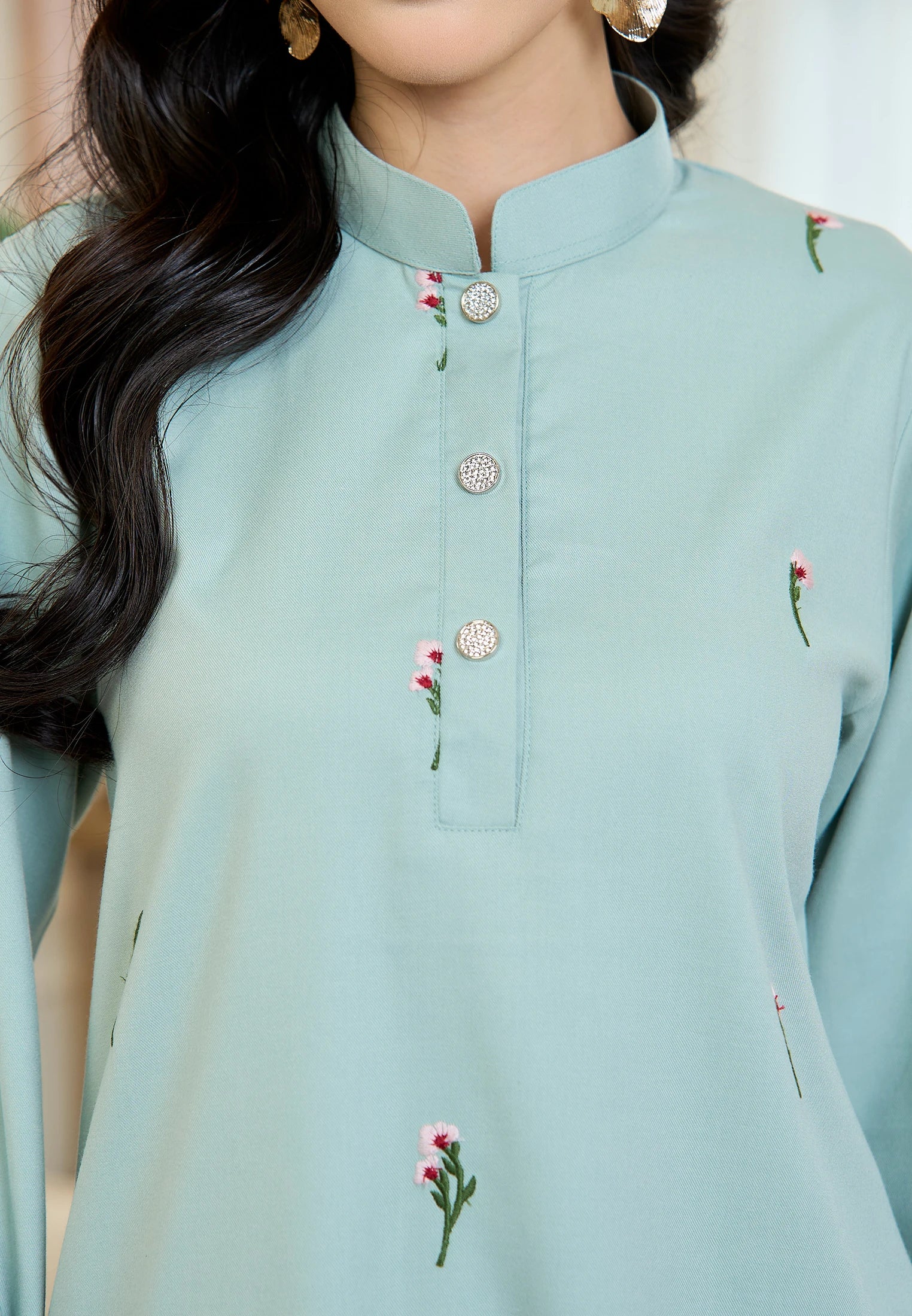 Anggun Kurung Klasik - Mint Green (Women)