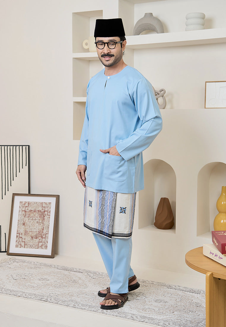 Baju Melayu Teluk Belanga Mark III - Baby Blue (Men)