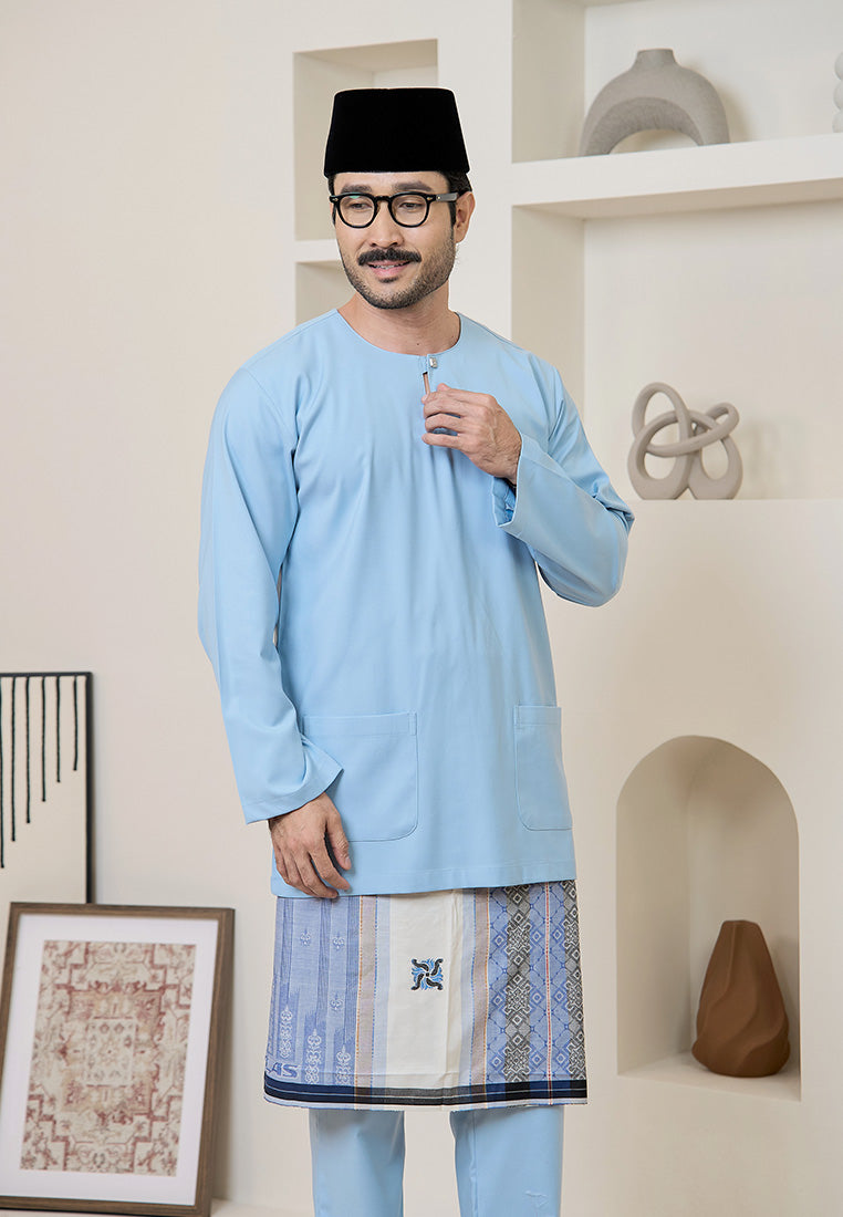 Baju Melayu Teluk Belanga Mark III - Baby Blue (Men)