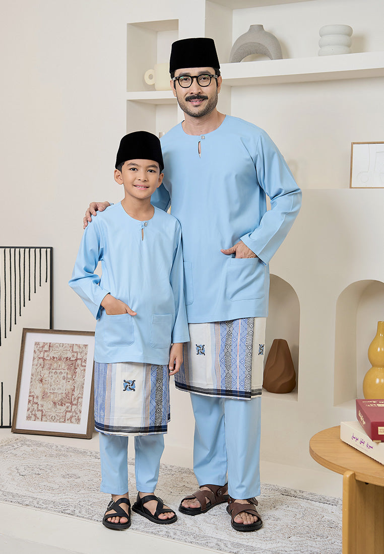 Baju Melayu Teluk Belanga Mark III - Baby Blue (Men)