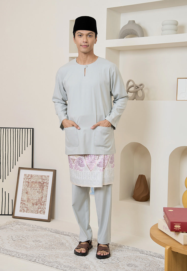 Baju Melayu Teluk Belanga Mark III - Dusty Grey (Men)