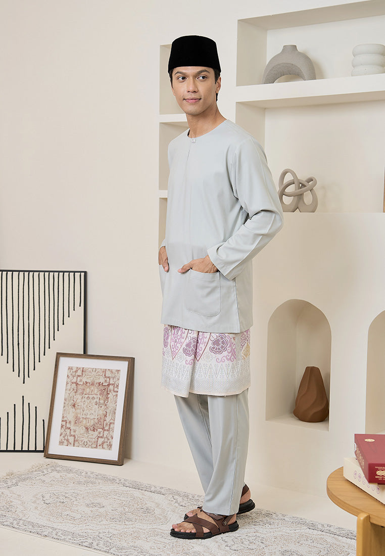 Baju Melayu Teluk Belanga Mark III - Dusty Grey (Men)