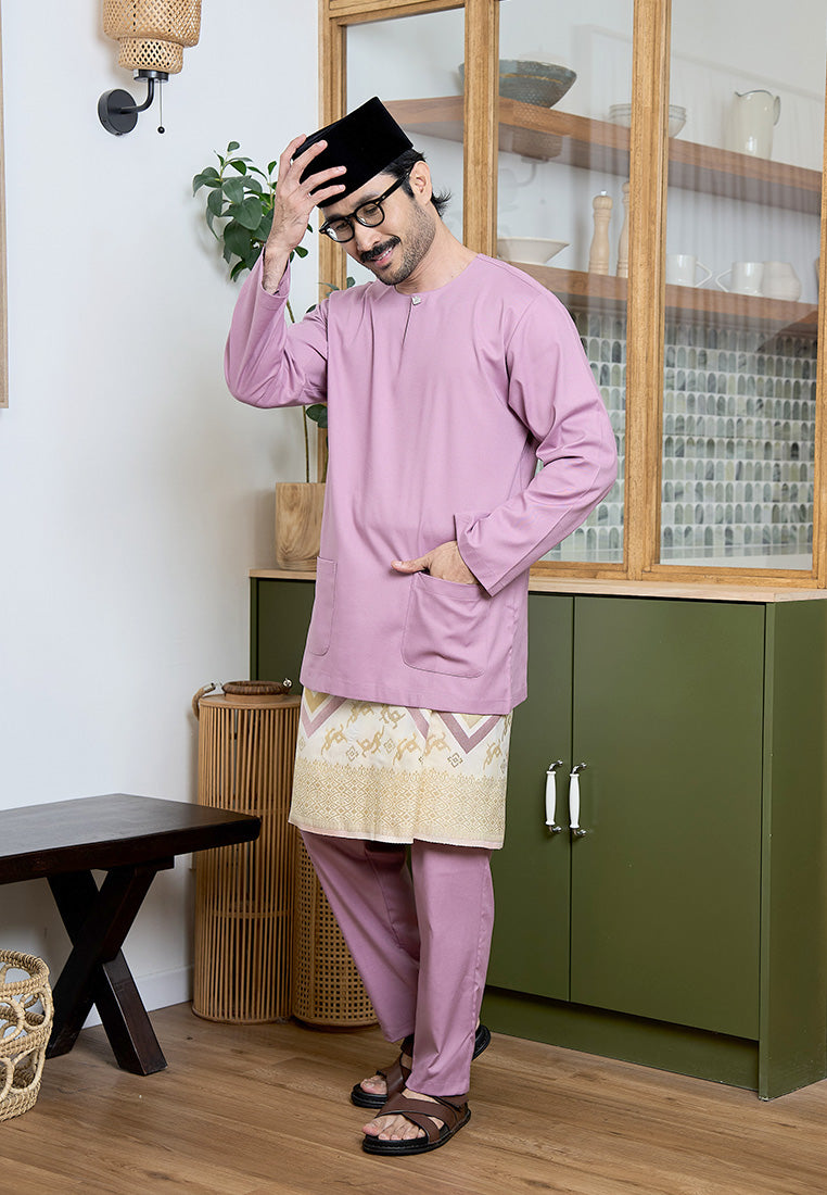 Baju Melayu Teluk Belanga Mark III - Dusty Purple (Men)