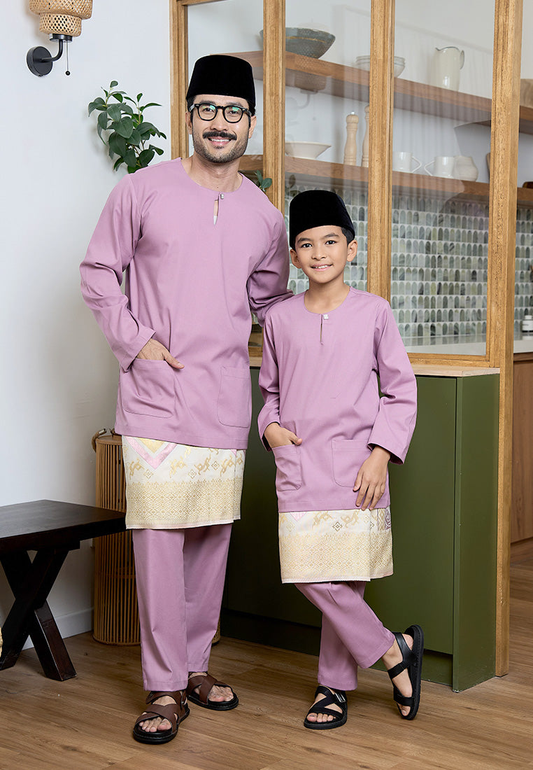 Baju Melayu Teluk Belanga Mark III - Dusty Purple (Men)