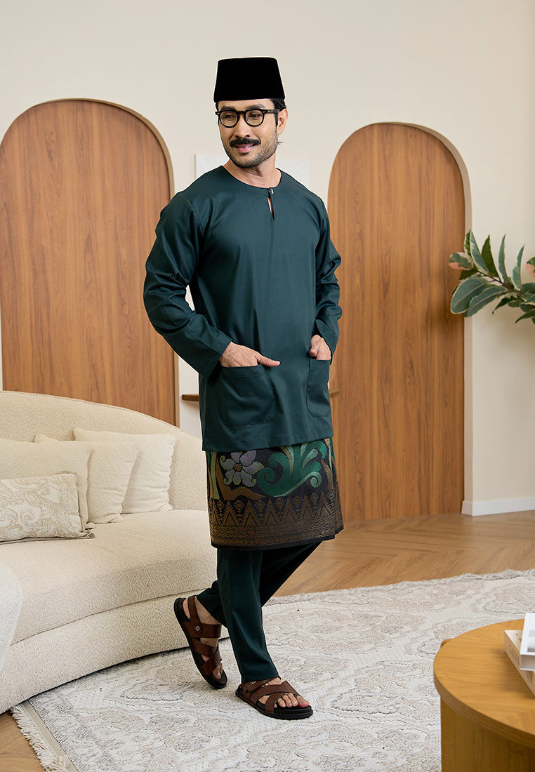 Baju Melayu Teluk Belanga Mark III - Emerald Green (Men)