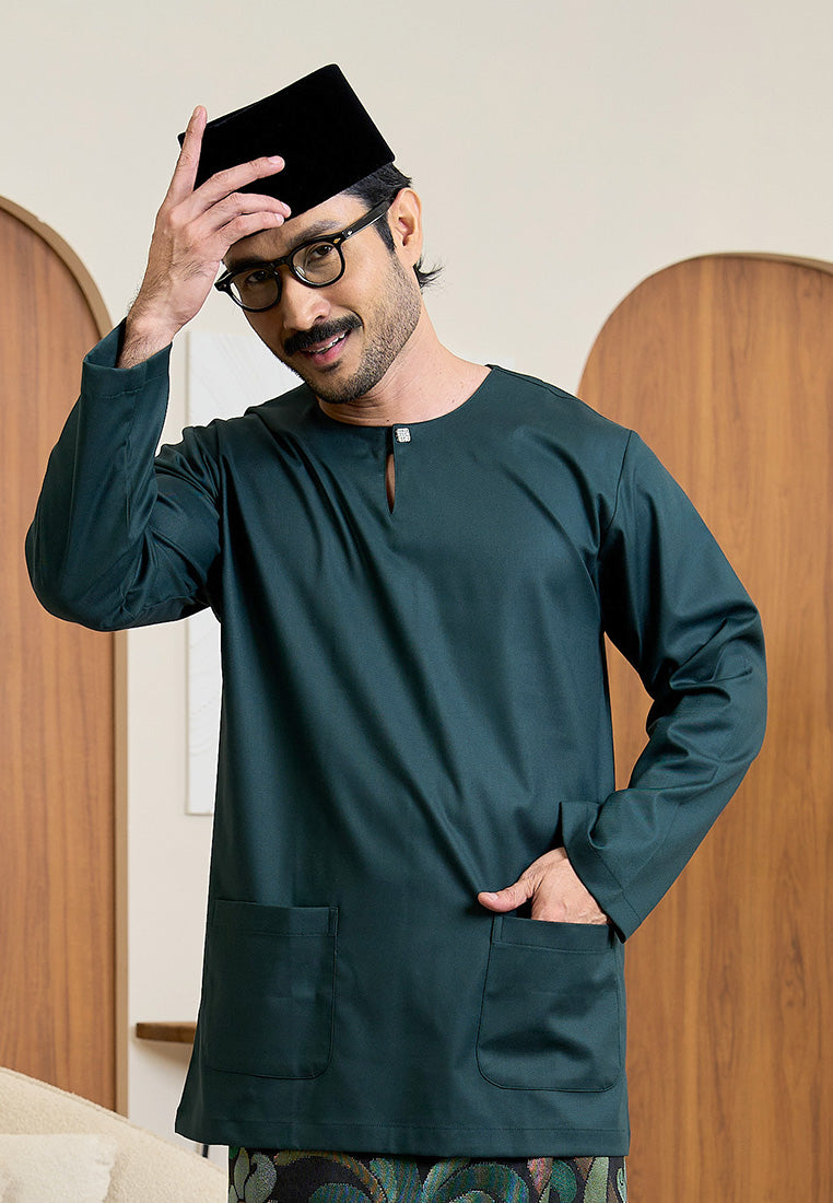 Baju Melayu Teluk Belanga Mark III - Emerald Green (Men)