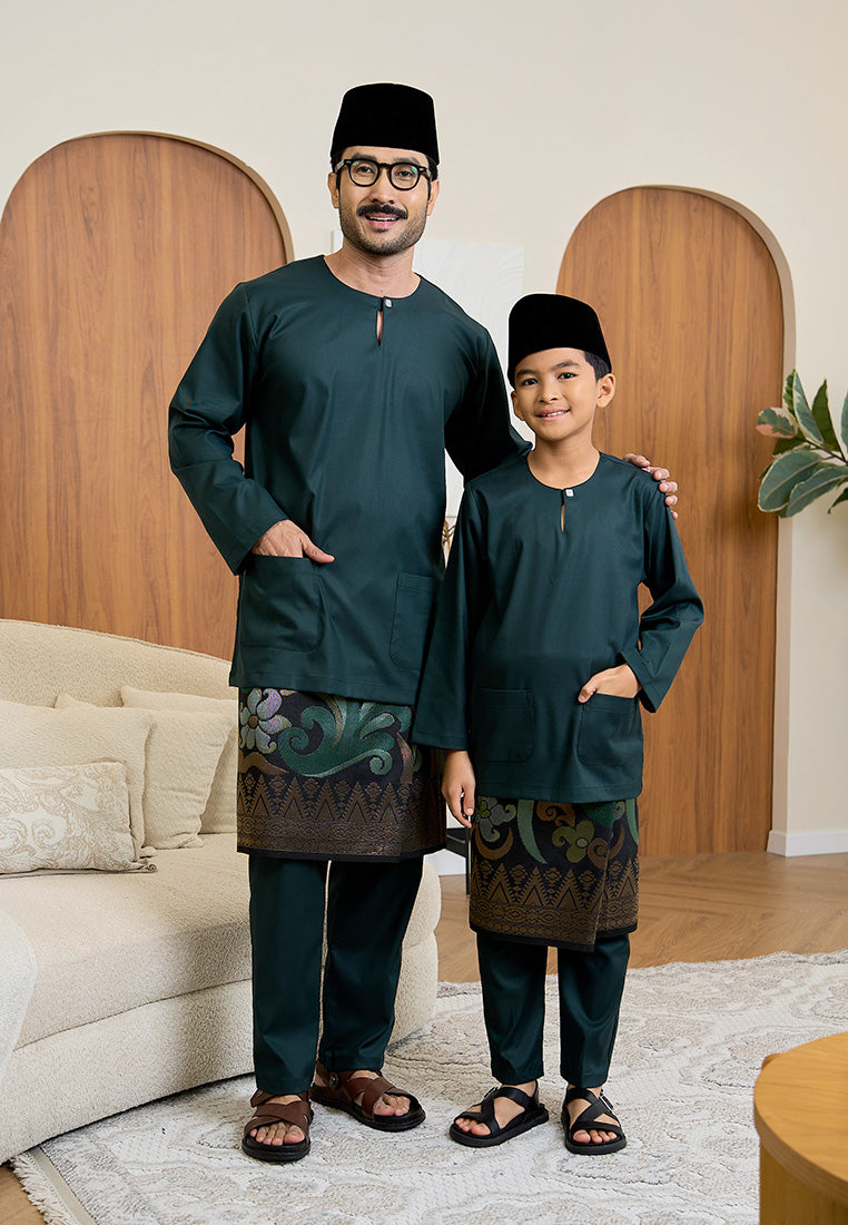 Baju Melayu Teluk Belanga Mark III - Emerald Green (Men)