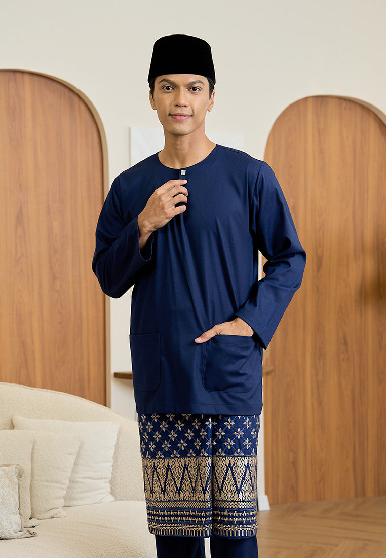 Baju Melayu Teluk Belanga Mark III - Dark Blue (Men)