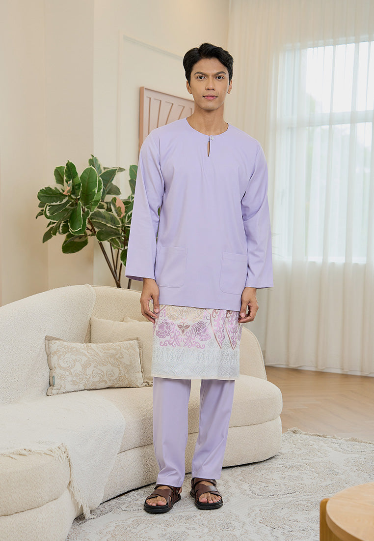 Baju Melayu Teluk Belanga Mark III - Lilac (Men)