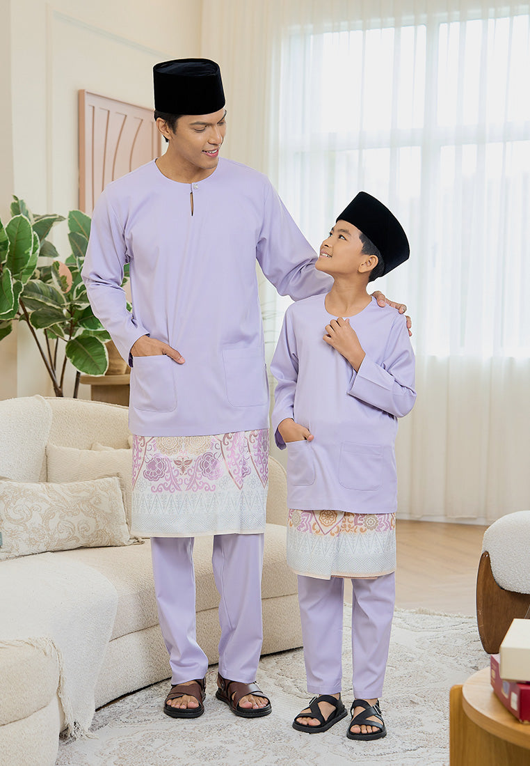 Baju Melayu Teluk Belanga Mark III - Lilac (Men)