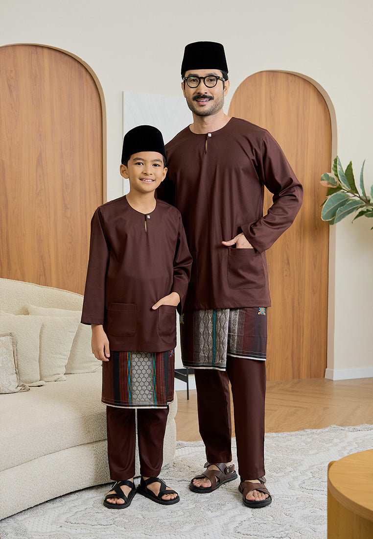 Baju Melayu Teluk Belanga Mark III - Rich Brown (Men)