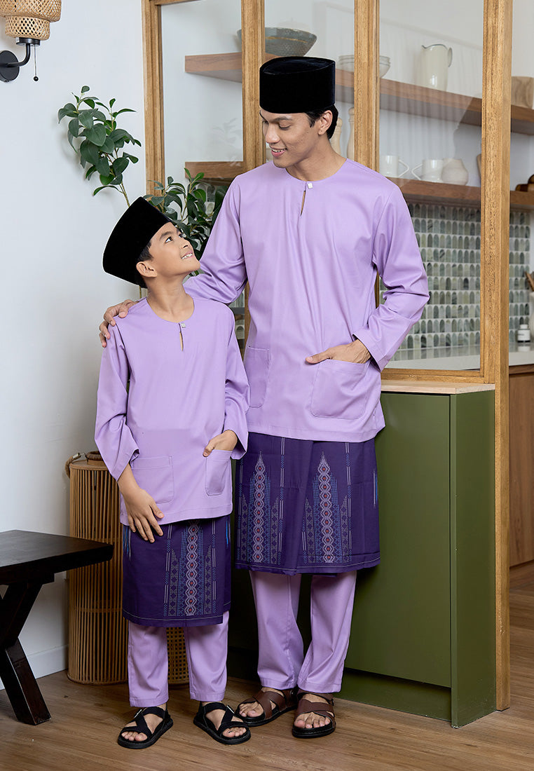 Baju Melayu Teluk Belanga Mark III - Lavender (Men)