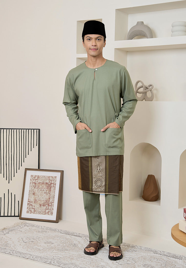 Baju Melayu Teluk Belanga Mark III - Sage Green (Men)