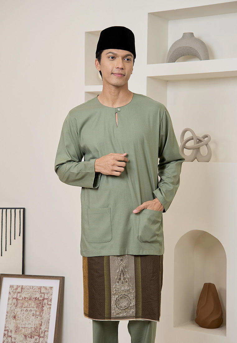Baju Melayu Teluk Belanga Mark III - Sage Green (Men)