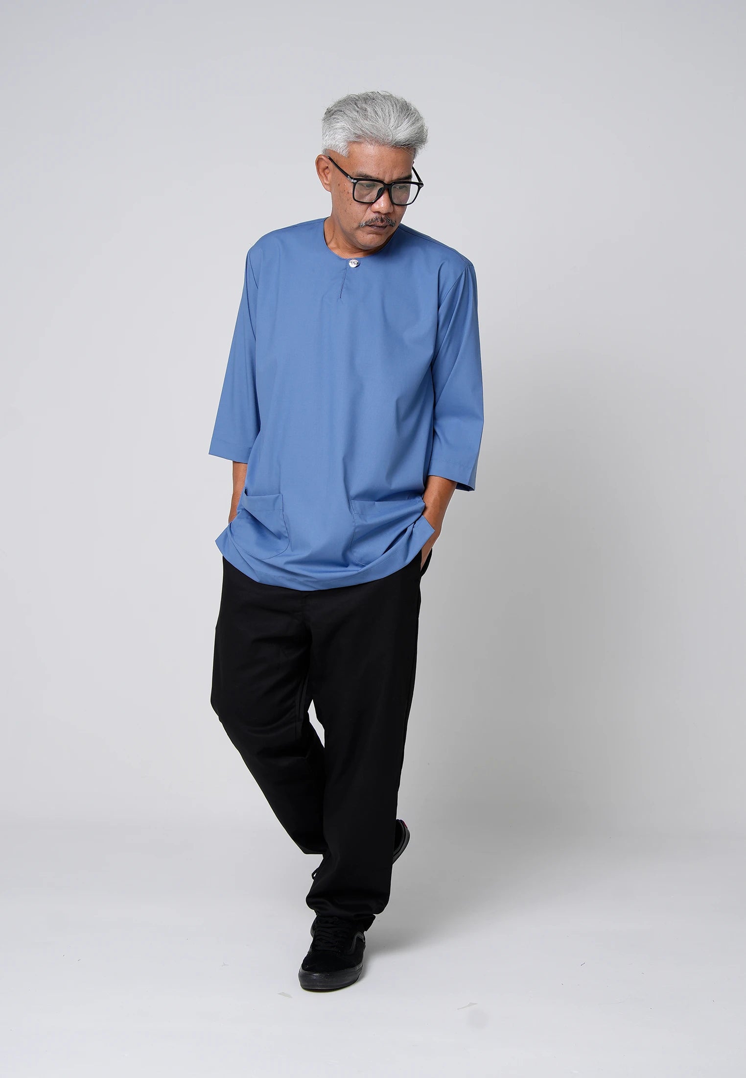 COOLism 3/4 Top - Ash Blue