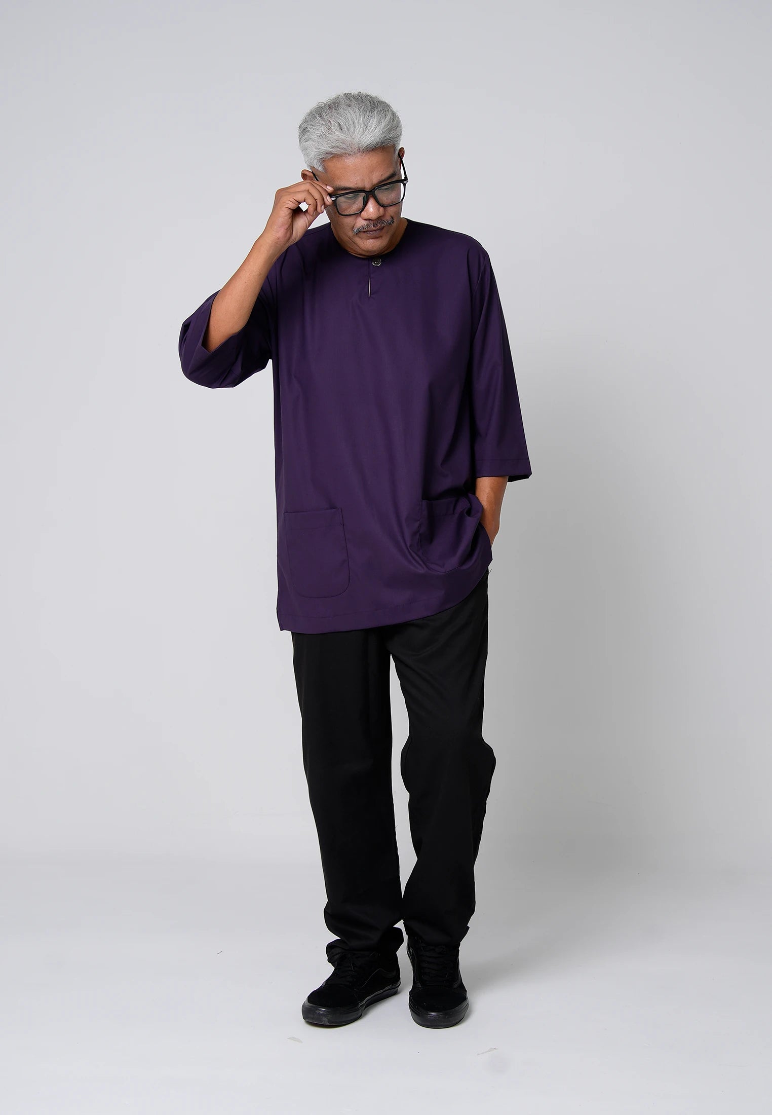 COOLism 3/4 Top - Dark Purple