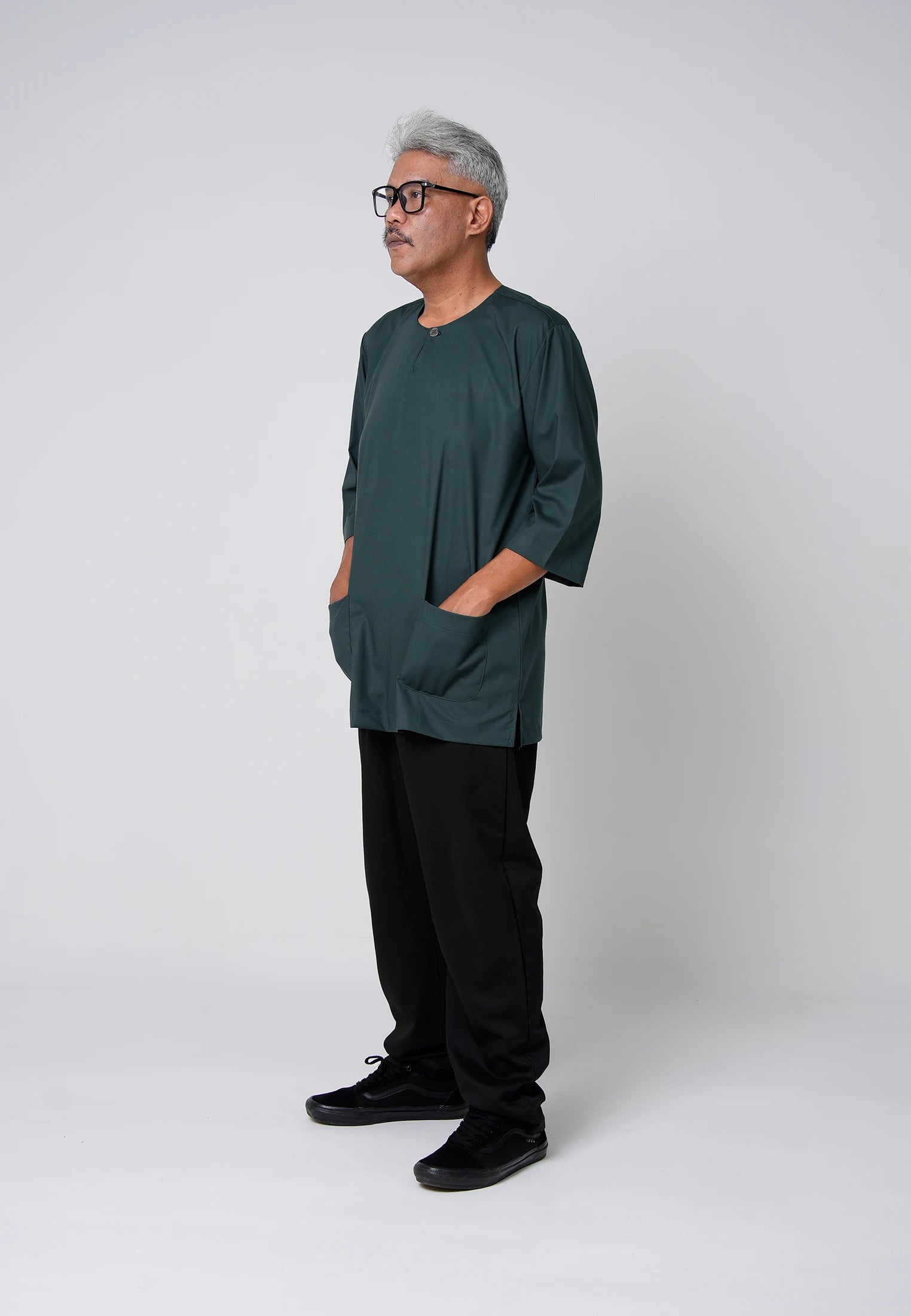COOLism 3/4 Top - Emerald Green