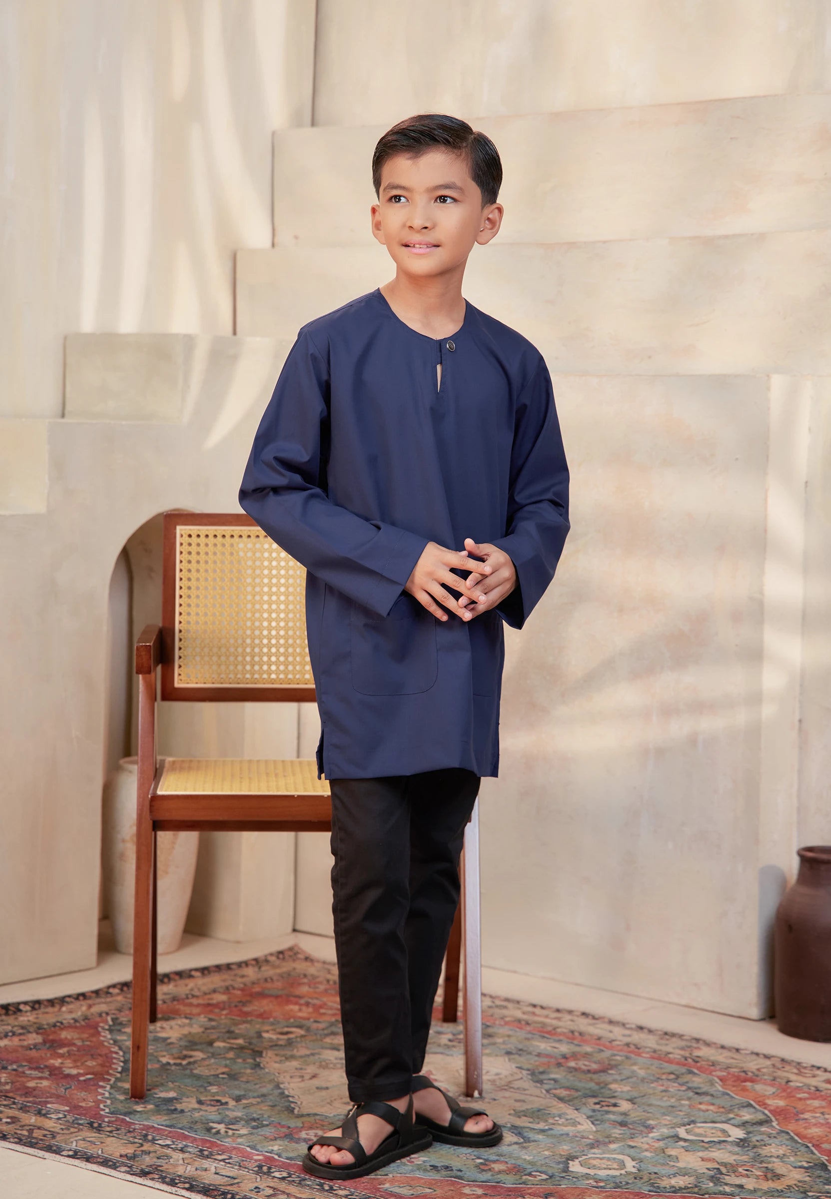 Kurta Tuah Teluk Belanga - Dark Blue (Kids)