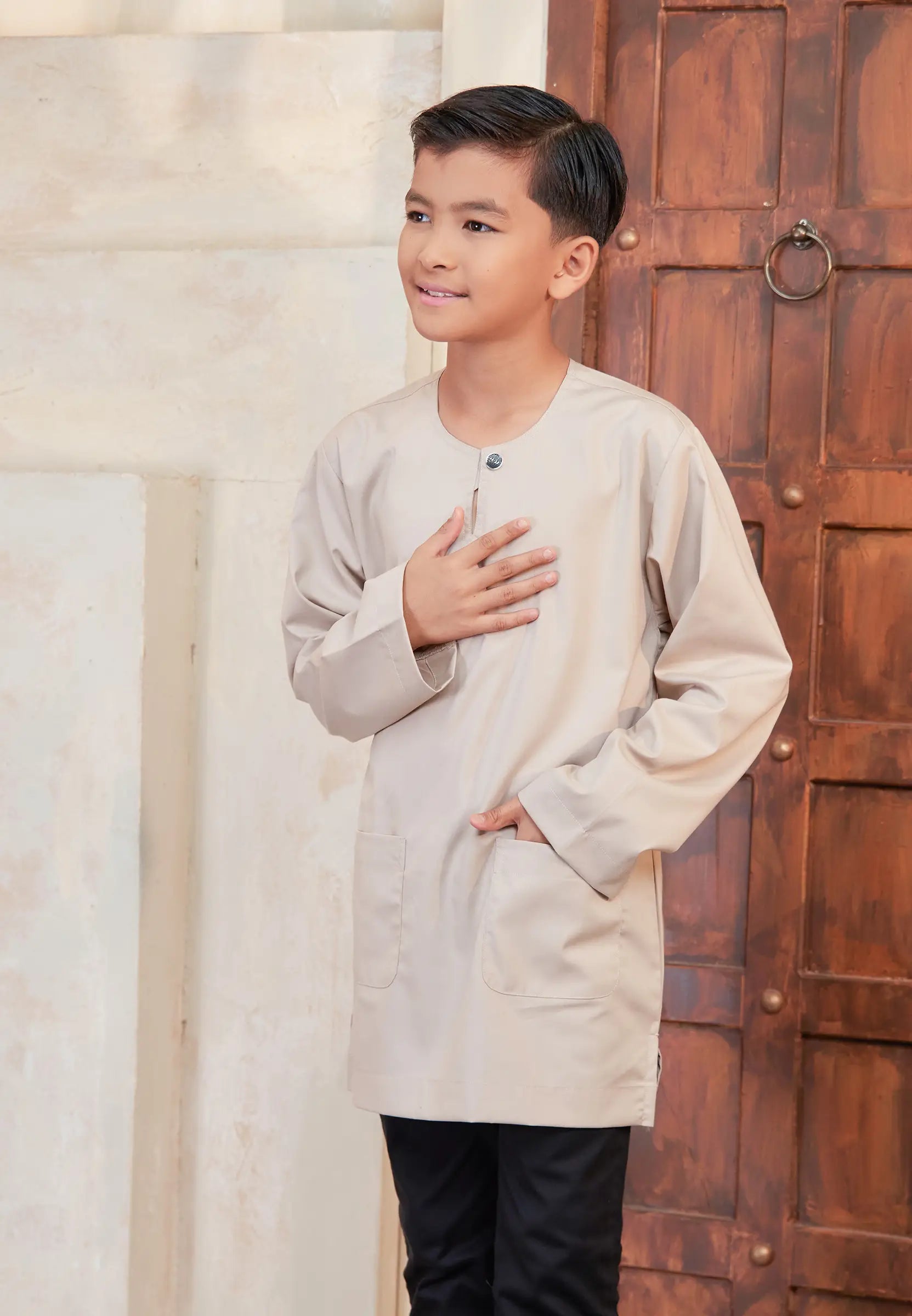 Kurta Tuah Teluk Belanga - Nude Champagne (Kids)