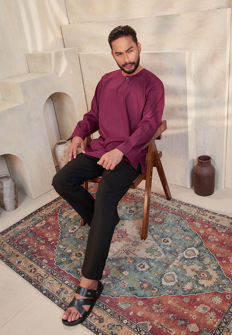 Kurta Tuah Teluk Belanga - Burgundy (Men)