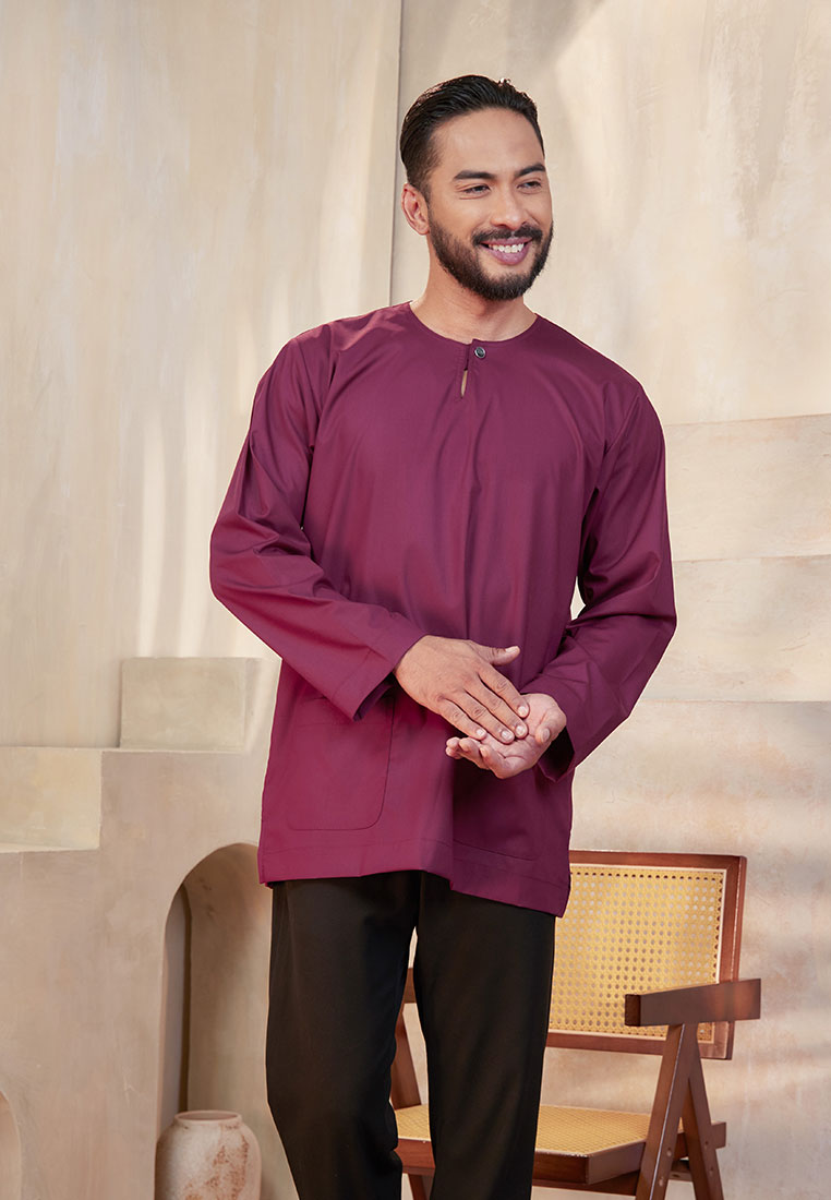 Kurta Tuah Teluk Belanga - Burgundy (Men)