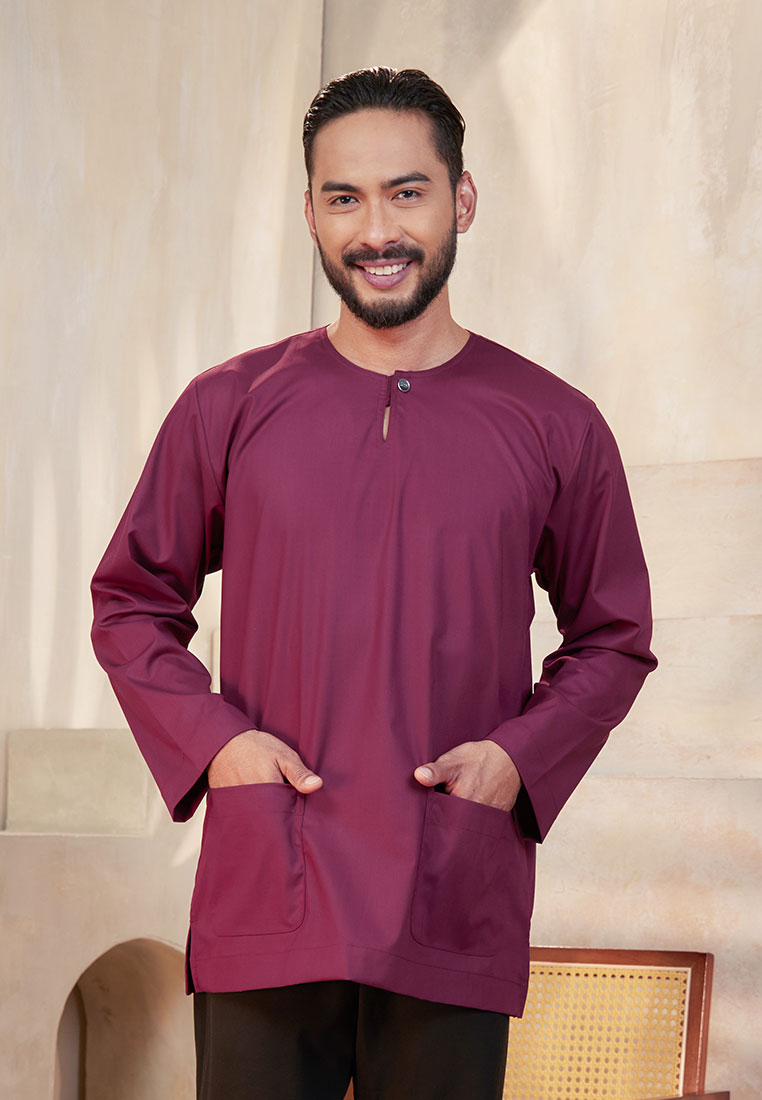 Kurta Tuah Teluk Belanga - Burgundy (Men)