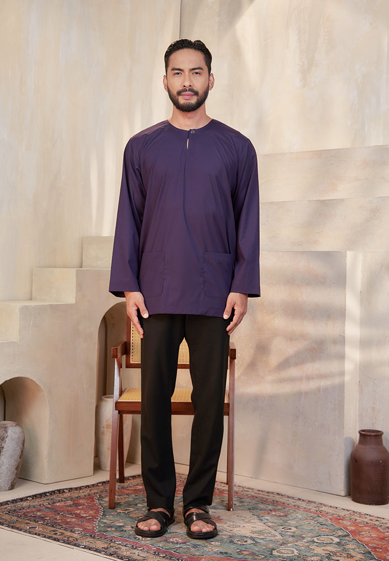 Kurta Tuah Teluk Belanga - Dark Purple (Men)