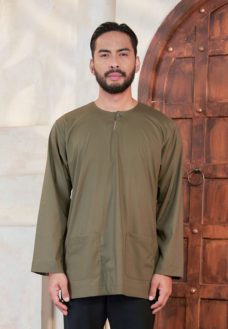 Kurta Tuah Teluk Belanga - Olive Green (Men)